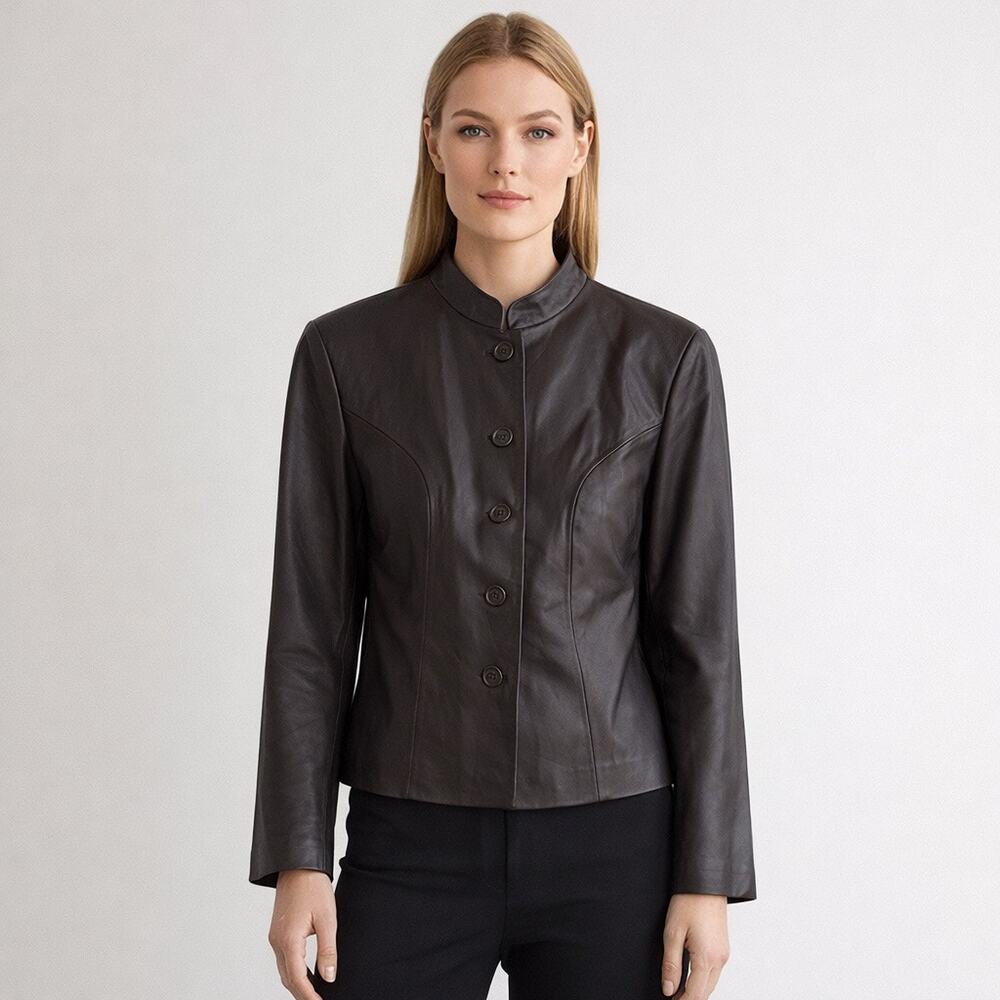 Pursuits Ltd Leather Jacket – Size 10 – New With Tags